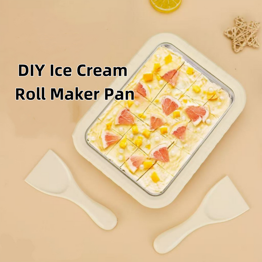 ❄️Letzte Aktion ❄️DIY-Eiscreme-Rollmaschine-Pfanne