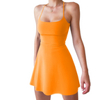 🎾Bequemes rückenfreies Kleid und Shorts für Damen im Set