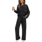 Crew Neck Drawstring 2‑Piece Loungewear Set 👚 Soft Matching Top & Pants