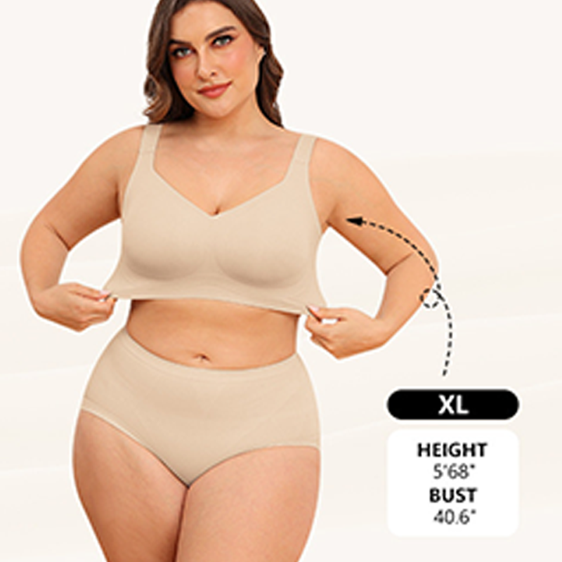 💖 💖Zeitlich begrenztes Angebot – 50 % Rabatt💥💥Damen nahtloses Vollcoverage-BH ohne Bügel