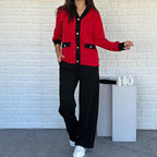 💖 💖Zeitlich begrenztes Angebot – 50 % Rabatt💥💥Zweiteiliges Freizeit-Set für Damen in Blockfarben