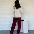 💖 💖Zeitlich begrenztes Angebot – 50 % Rabatt💥💥Zweiteiliges Freizeit-Set für Damen in Blockfarben