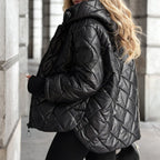 🎅🎁Weihnachtsangebot – 50 % Rabatt⏳Damen Pufferjacke mit Diamant-Steppmuster