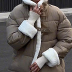 💖 💖Zeitlich begrenztes Angebot – 50 % Rabatt💥💥💕Dicke, warme, kurze Jacke für Frauen mit Naht