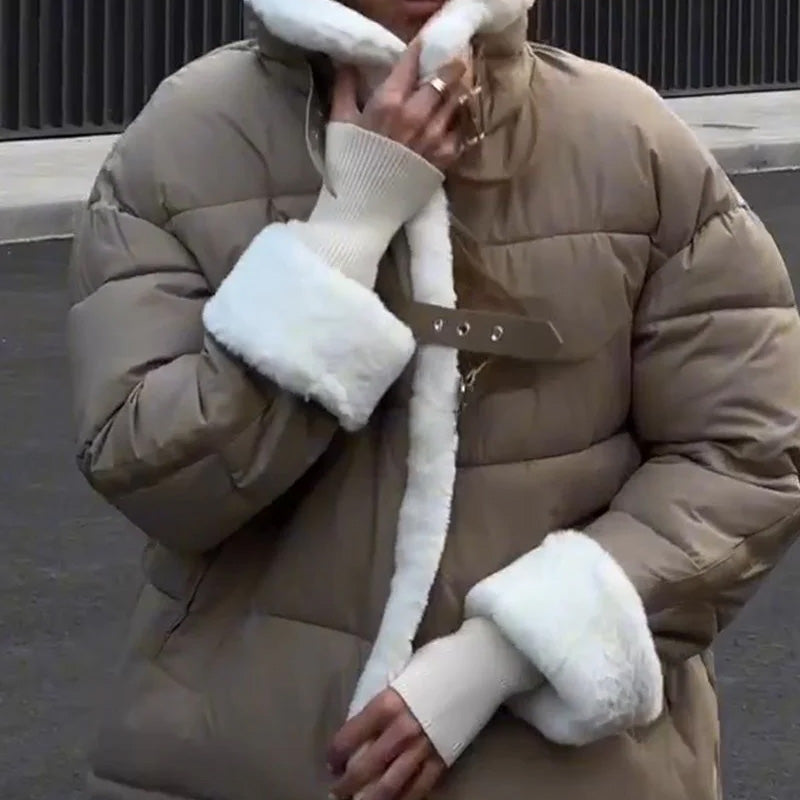 💖 💖Zeitlich begrenztes Angebot – 50 % Rabatt💥💥💕Dicke, warme, kurze Jacke für Frauen mit Naht