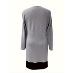 💃🌸Damenkleid in A-Linie, knielang, mit angedeutetem Zweiteiler-Look