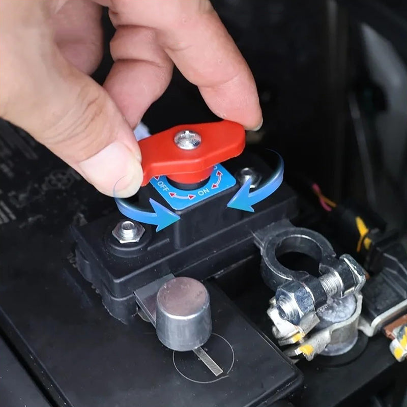 🔥One-Hand Operation🔥Car Battery Disconnect Switch – Protect Your Car Battery & Cut Power Instantly!-3