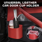 🥳2026 HOT SALE🥳💞50K+ SOLD!🚗🧺 30% OFF! Leather Car Door Cup Holder – Wide‑mouth opening, easy reach for drinks & phone. Clip‑on secure fit. PU leather, tough & stylish. 🛡️✨