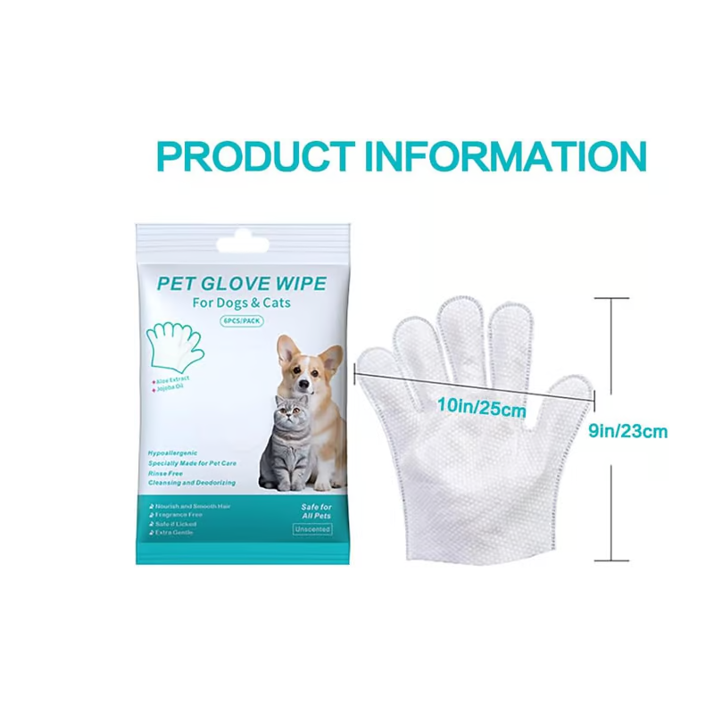 Convenient Efficient Pet Wash-Free Wipes Gloves-8