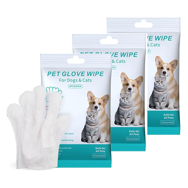 Convenient Efficient Pet Wash-Free Wipes Gloves-11