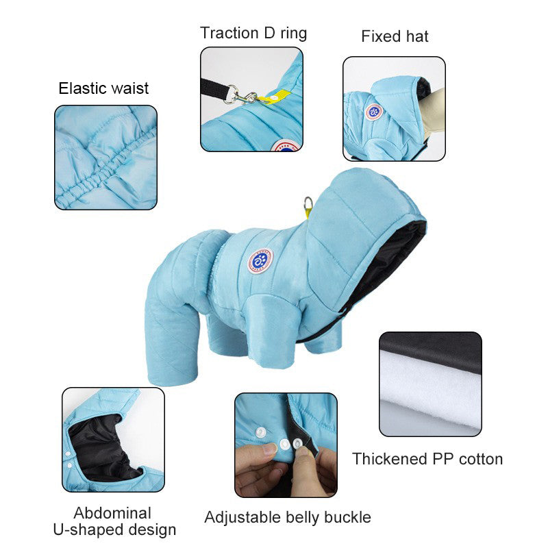 Warm Windproof Winter Dog Padded Clothes-6