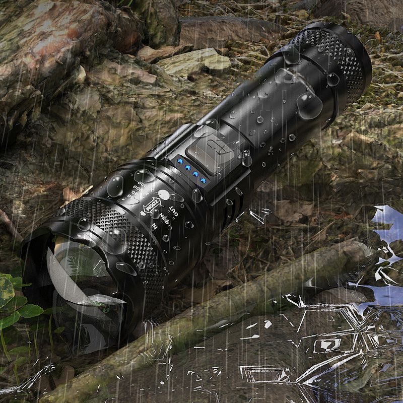 Super Strong Light Zoomable Flashlight-4