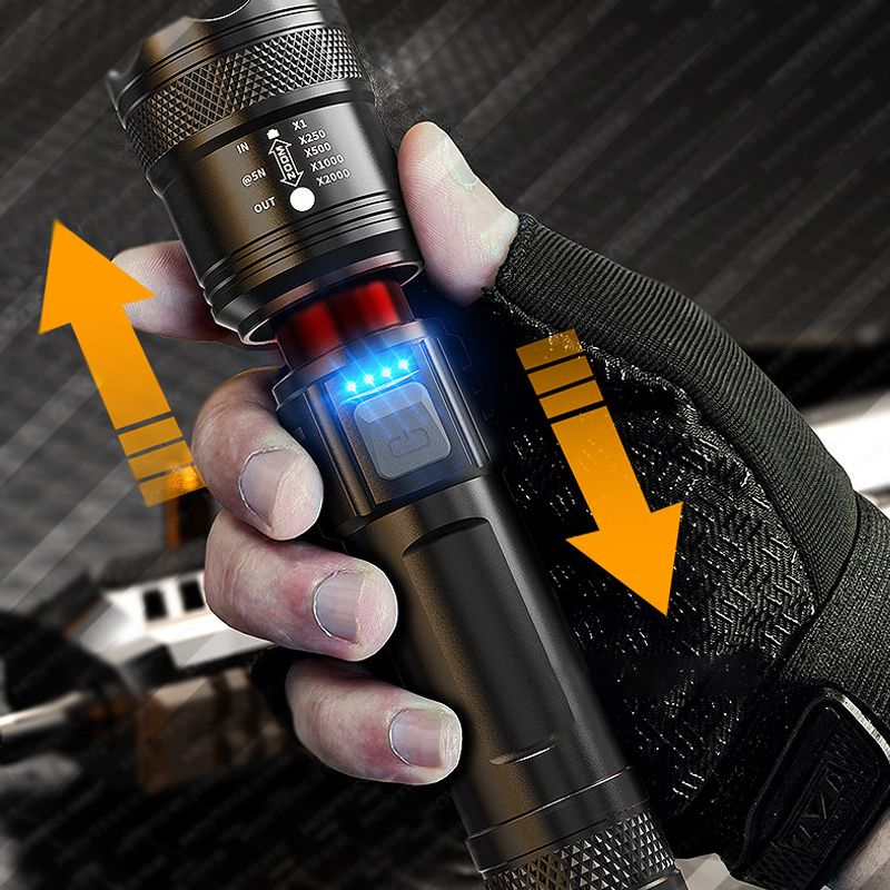 Super Strong Light Zoomable Flashlight-10