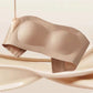 Womens Strapless Bras Push Up Bandeau Bra Non Slip Wireless Supportive Padded Bras Seamless Comfortable Tube Jelly Bra