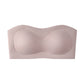 Womens Strapless Bras Push Up Bandeau Bra Non Slip Wireless Supportive Padded Bras Seamless Comfortable Tube Jelly Bra