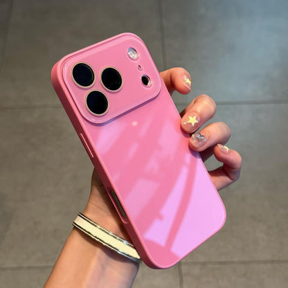 Simple & Elegant Full-Coverage Phone Case – Crystal Clear Glossy Finish – Slim Drop-Proof Protection – Anti-Yellowing Silicone Cover 🛡️