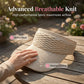 Sombrero de visera de punto transpirable para mujer