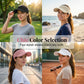 Sombrero de visera de punto transpirable para mujer