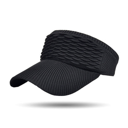 Sombrero de visera de punto transpirable para mujer