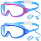 Anti-Fog Kids Swimming Goggles with Earplugs & Nose Clip