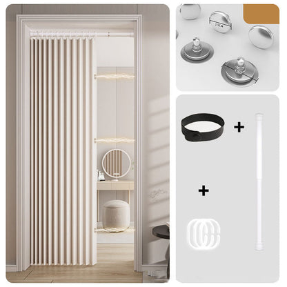 No-Drill Magnetic Accordion Door Curtain