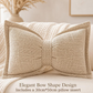 🎀🛋️ Soft Chenille Bow-Shaped Throw Pillow