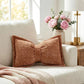 🎀🛋️ Soft Chenille Bow-Shaped Throw Pillow