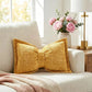 🎀🛋️ Soft Chenille Bow-Shaped Throw Pillow