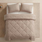 NOW! 3-Piece Quilted Comforter Set with Shams – All Season Cloud Soft Bedding Set, Diamond Quilted Bed Comforter for Bedroom Guest Room