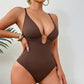 Women's Deep V-Neck Waist Shaping Bodysuit