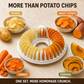 🥔DIY Microwave Potato Chip Maker with Slicer Bowl Set🍟
