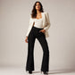 ✨ Western Statement Style | Women's High-Waist Flare Jeans with Side Fringe