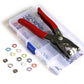 ⚡ DIY Button‑Sewing Kit – Rust‑Proof Copper Snaps, Hand Plier, Multi‑Colour ✨