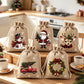 🎄Buy 1 Get 1 Free🎉Christmas Drawstring Gift Bags – Reusable Holiday Treat Bags for Gifting & Party Favours