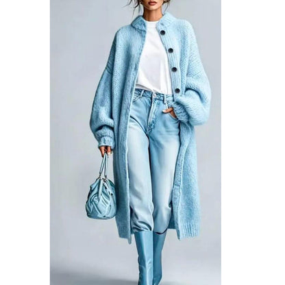 🛍️ New Arrival | Women's Chunky Knit Longline Sweater Coat
