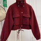 🔥New Hot Selling-50% Off!!🌿Women's Cropped Houndstooth Jacket