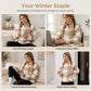 Women's Loose Fit Plaid Patchwork Sherpa Jacket