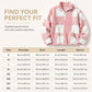 Women's Loose Fit Plaid Patchwork Sherpa Jacket