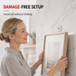 🖼️ No-Drill Adhesive Stainless Steel Picture Hangers – Heavy Duty Wall Mount ✨