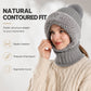 Women's Winter One-Piece Knitted Beanie Scarf Mask
