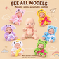 Mini Lifelike Realistic sleeping baby doll set with animal costumes
