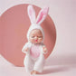 Mini Lifelike Realistic sleeping baby doll set with animal costumes