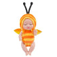 Mini Lifelike Realistic sleeping baby doll set with animal costumes