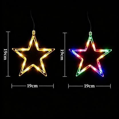 Battery-Operated LED Christmas Window Lights