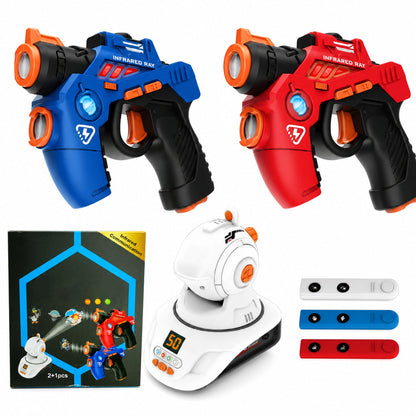 🔫 Kids Laser Tag Set – Target Projection, Team Mode, Lights & Sounds. Active Screen-Free Play! ✨🎯
